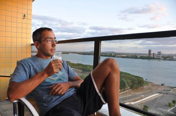 Observando o pôr-do-sol em Petrolina - PE, no apartamento da Iolanda