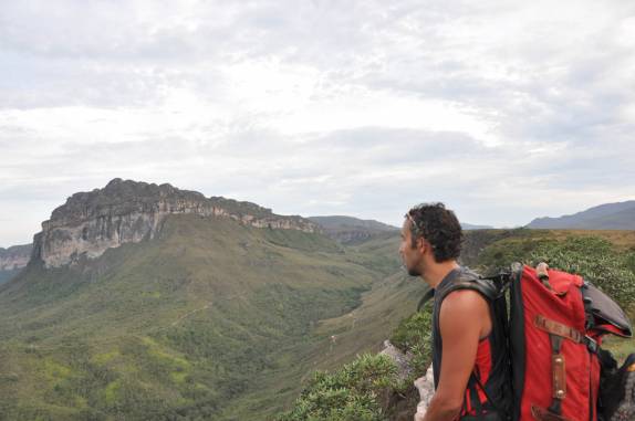 Observando o Vale do Pati, na Chapada Diamantina - BA Observando o Vale do Pati, na Chapada Diamantina - BA