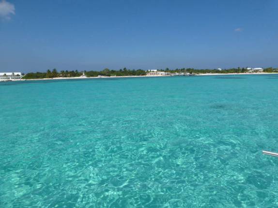 Olha a cor do mar em Little Cayman, nas Ilhas Caiman!