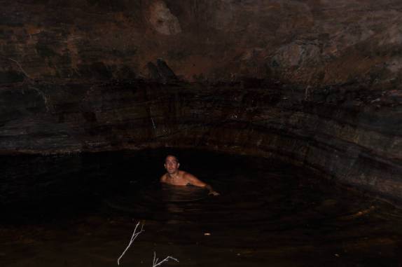 Olho d'água no Riacho do Boi, no Parque Nacional da Serra das Confusões, no sul do Piauí