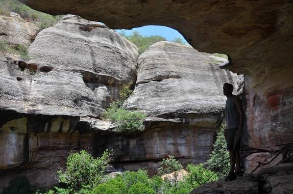 Paisagem da Toca do Catitu II, na Serra da Capivara, próximo à São Raimundo Nonato - PI