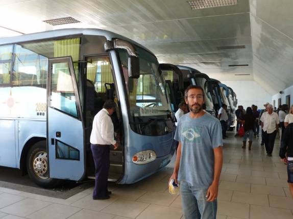 Parada na rodoviária de Santa Clara, em Cuba