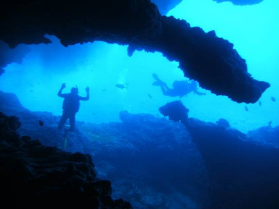Pasagem sobre corais durante mergulho nas Pedras Secas, em Fernando de Noronha - PE Pasagem sobre corais durante mergulho nas Pedras Secas, em Fernando de Noronha - PE