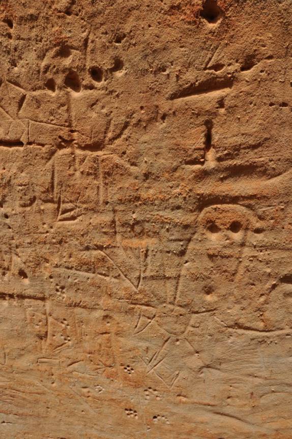 Pictografias na Toca do Enoque no Parque Nacional da Serra das Confusões, no sul do Piauí