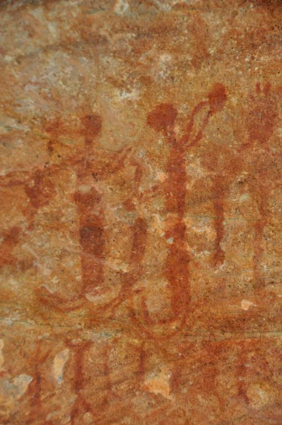 Pintura Rupestre na Serra da Capivara, próximo à São Raimundo Nonato - PI