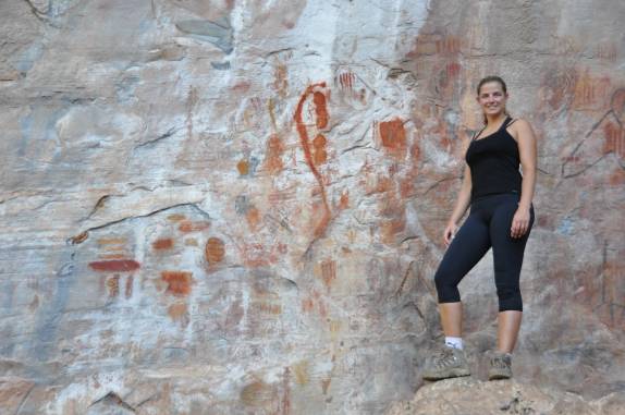 Pinturas rupestres no 'Painel', no Parque Nacional Cavernas do Peruaçu, próximo à Januária - MG Pinturas rupestres no 'Painel', no Parque Nacional Cavernas do Peruaçu, próximo à Januária - MG