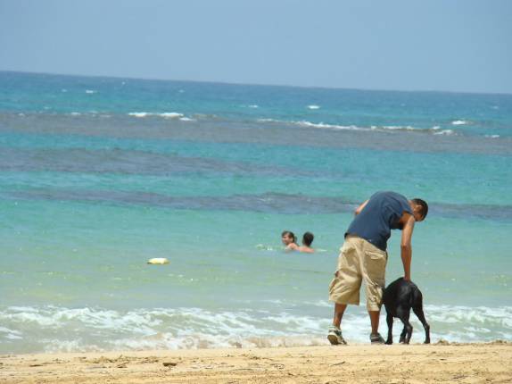 Playa del Sur, em Luquillo - Porto Rico Playa del Sur, em Luquillo - Porto Rico