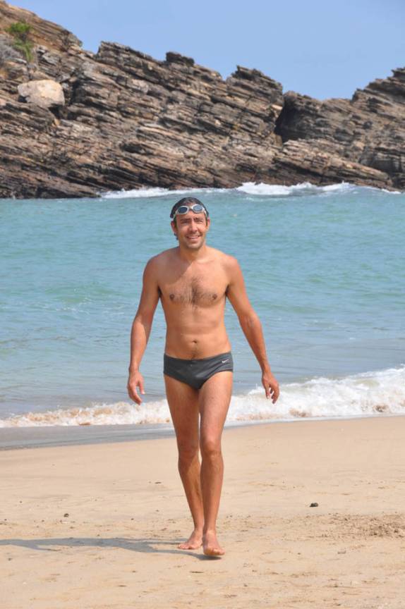 Praia da Ferradurinha, em Búzios - RJ, depois de um banho de mar Praia da Ferradurinha, em Búzios - RJ, depois de um banho de mar