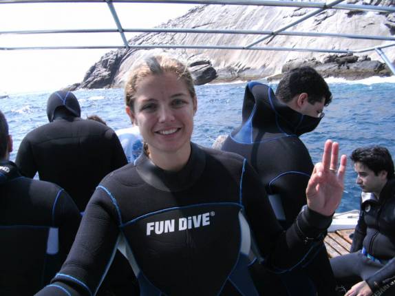 Preparando-se para o mergulho na Laje de Santos - SP Preparando-se para o mergulho na Laje de Santos - SP