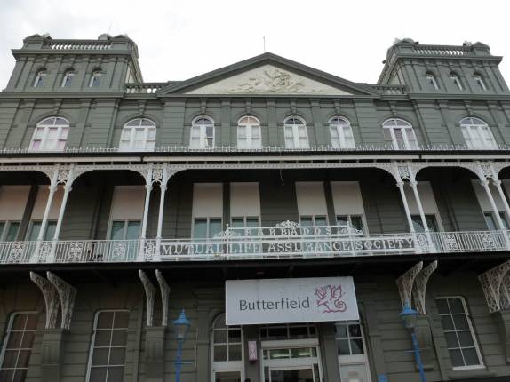 Prédio colonial em Bridgetown, a capital de Barbados Prédio colonial em Bridgetown, a capital de Barbados