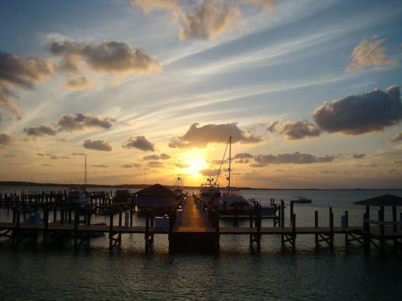 Pôr-do-sol em Harbour Island Pôr-do-sol em Harbour Island