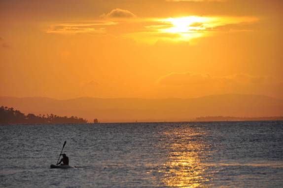Pôr-do-sol na Ponta do Mutá, em Barra Grande, na Península do Maraú - BA