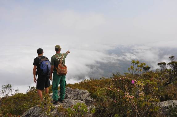Quase no alto do Pico do Itambé, na região de Capivari - MG