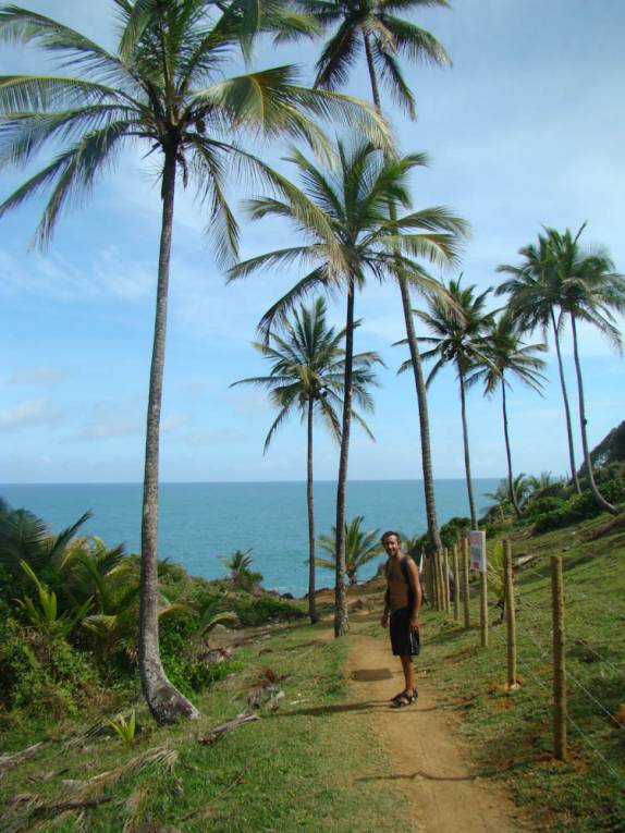 Quase no final da trilha para a Prainha, em Itacaré - BA Quase no final da trilha para a Prainha, em Itacaré - BA