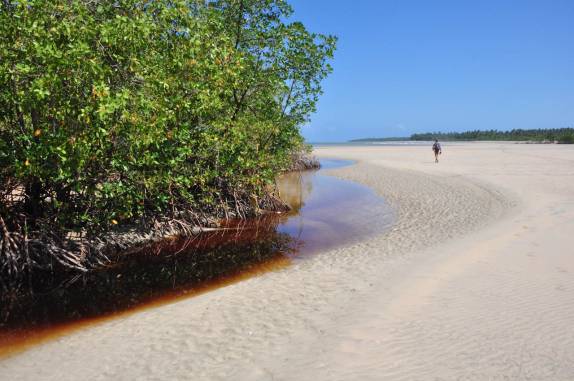 Riacho da Quinta Praia, em Morro de São Paulo - BA Riacho da Quinta Praia, em Morro de São Paulo - BA