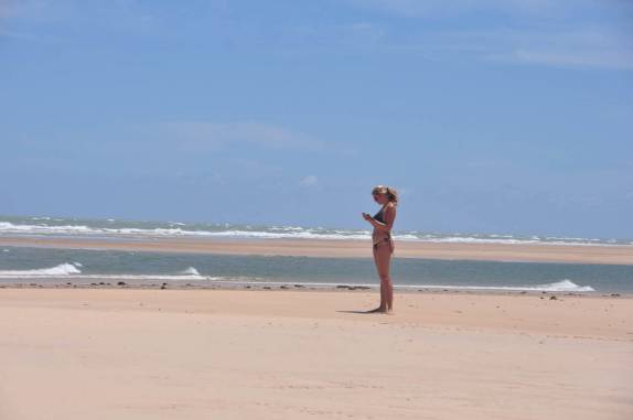 Sinal de celular na Foz do Rio São Francisco, divisa entre os estados de Alagoas e Sergipe! (município de Piaçabuçu - AL)