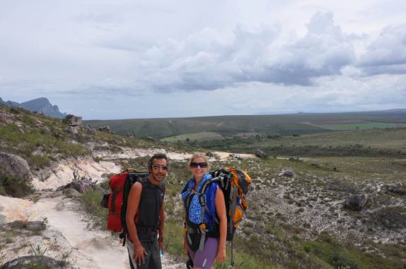 Subida para se atingir os Gerais do Rio Preto e o Vale do Pati, na Chapada Diamantina - BA. A Fiona ficou lá embaixo ... Subida para se atingir os Gerais do Rio Preto e o Vale do Pati, na Chapada Diamantina - BA. A Fiona ficou lá embaixo ...