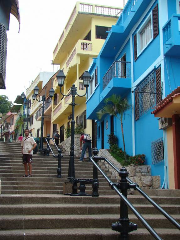 Subindo as escadarias da Penha, em Guayaquil, no Equador