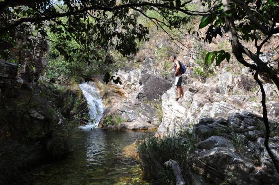 Subindo o rio em direção à Cachoeira Solitária, em Delfinópolis - MG