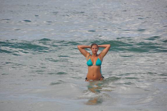 Tomando banho na Primeira Praia, em Morro de São Paulo - BA Tomando banho na Primeira Praia, em Morro de São Paulo - BA