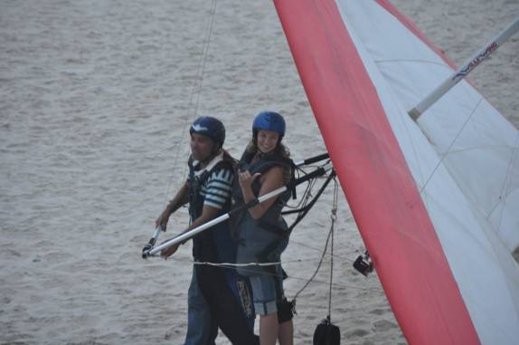 Tudo bem após o salto de Asa Delta, no Rio de Janeiro - RJ