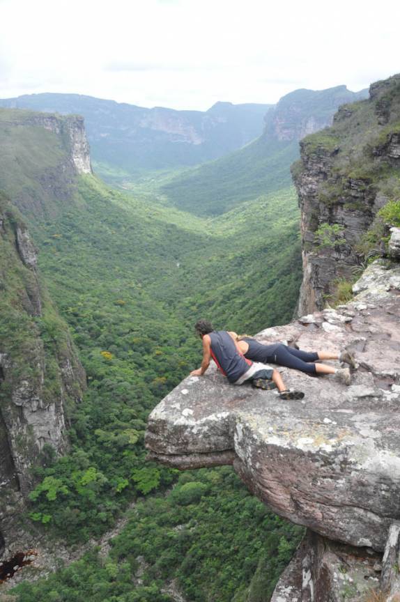Um dos mirantes do Cachoeirão, no Vale do Pati, na Chapada Diamantina - BA Um dos mirantes do Cachoeirão, no Vale do Pati, na Chapada Diamantina - BA