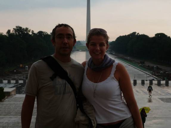 Visita ao Lincoln Memorial, em Washington, capital dos Estados Unidos Visita ao Lincoln Memorial, em Washington, capital dos Estados Unidos