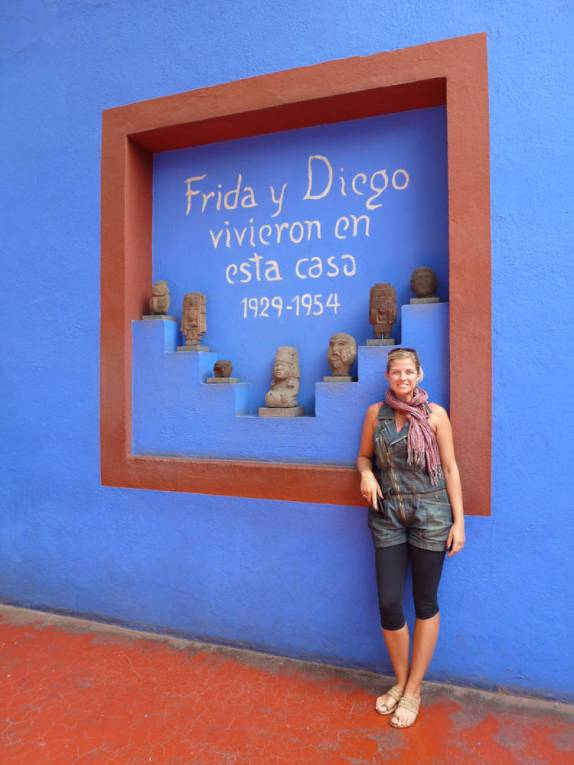 Visitando a Casa de Frida Kahlo e Diego Rivera, em Coyoacán, bairro de Cidade do México