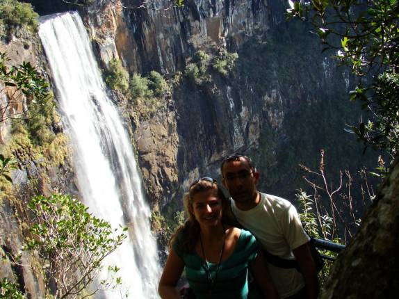 Visitando o imponente Salto São Francisco, em Prudentópolis - PR