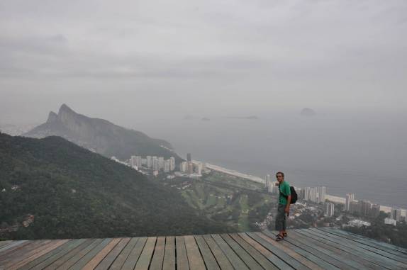 Vista da Pedra Bonita, na rampa para saltos de Asa Delta, no Rio de Janeiro - RJ
