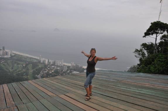Vista da Pedra Bonita, na rampa para saltos de Asa Delta, no Rio de Janeiro - RJ