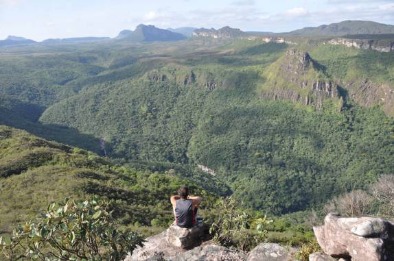 Vista de um dos mirantes do Morro do Castelo, no Vale do Pati, na Chapada Diamantina - BA Vista de um dos mirantes do Morro do Castelo, no Vale do Pati, na Chapada Diamantina - BA