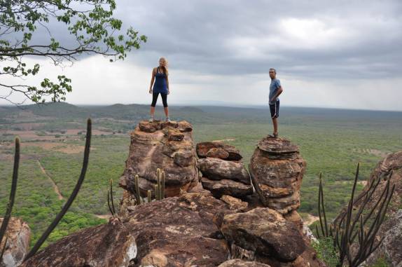 Vista do alto da Serra da Capivara, próximo à São Raimundo Nonato - PI