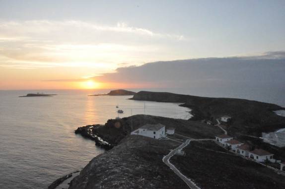 Vista do alto do farol da ilha de Santa Bárbara em Abrolhos - BA Vista do alto do farol da ilha de Santa Bárbara em Abrolhos - BA