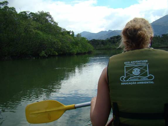 Vista do mangue no rio Guaraú, na Juréia - SP Vista do mangue no rio Guaraú, na Juréia - SP