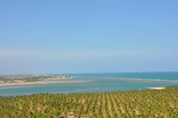 Vista do mirante da Praia do Gunga, em Barra de São Miguel - AL