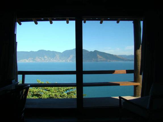 Vista do nosso quarto na casa em Ilha Bela - SP Vista do nosso quarto na casa em Ilha Bela - SP