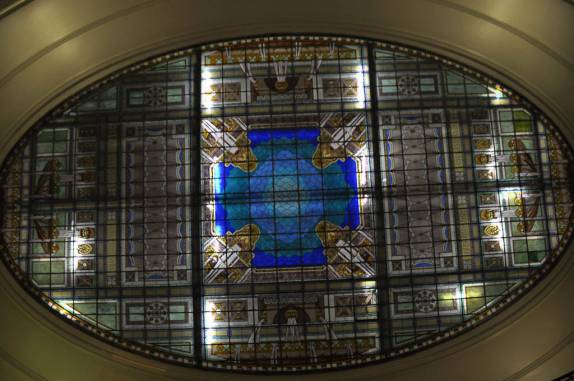 Vitrais do teto das Thermas de Poços de Caldas - MG