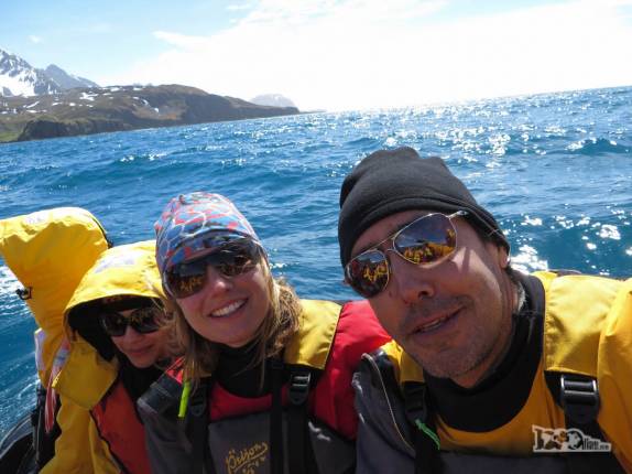 Voltando para o Sea Spirit após passar a manhã em Ocean Harbour, na Geórgia do Sul Voltando para o Sea Spirit após passar a manhã em Ocean Harbour, na Geórgia do Sul