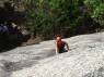 Escalando a primeira metade da Pedra do Lagarto, na região de Passa e Fica - RN