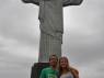 Tradicional foto com o Cristo Redentor, no Rio de Janeiro - RJ